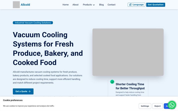 Screenshot von allcoldcooling.com