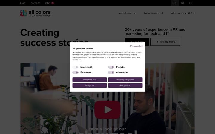Skärmbild av allcolorsofcommunication.com