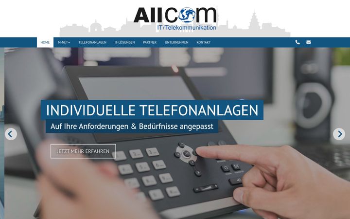 Skärmbild av allcom-online.de