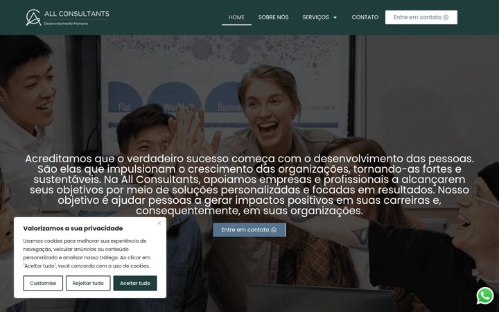 Screenshot of allconsultants.com.br