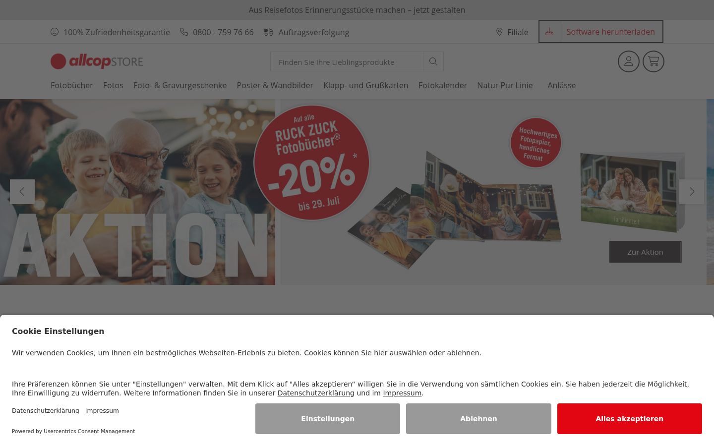 Snímek obrazovky baneru souhlasu zobrazeného před jakoukoli interakcí