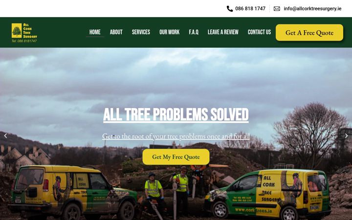 Ekrānuzņēmums no allcorktreesurgery.ie
