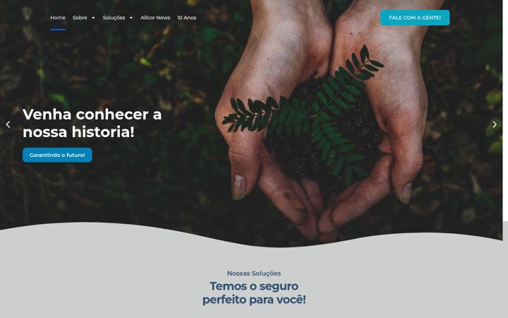 Screenshot of allcorseguros.com.br