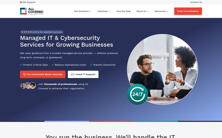 Screenshot of allcovered.com
