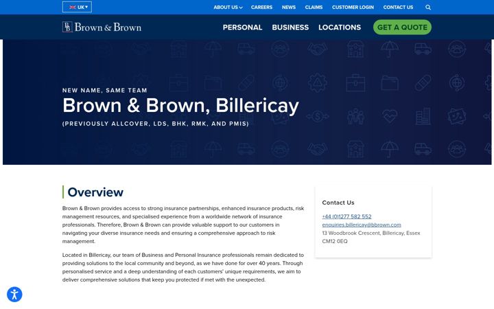Screenshot of allcoverinsurance.com