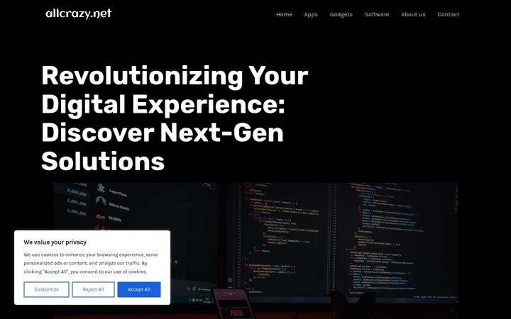Screenshot of allcrazy.net