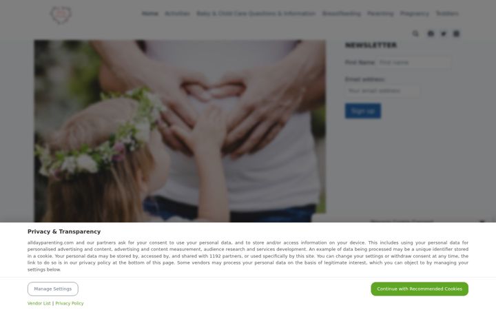Screenshot of alldayparenting.com