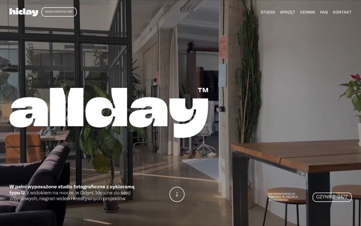 Screenshot of alldaystudio.pl
