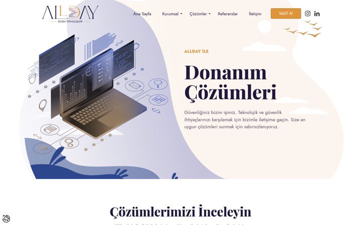 Screenshot of alldayteknoloji.com