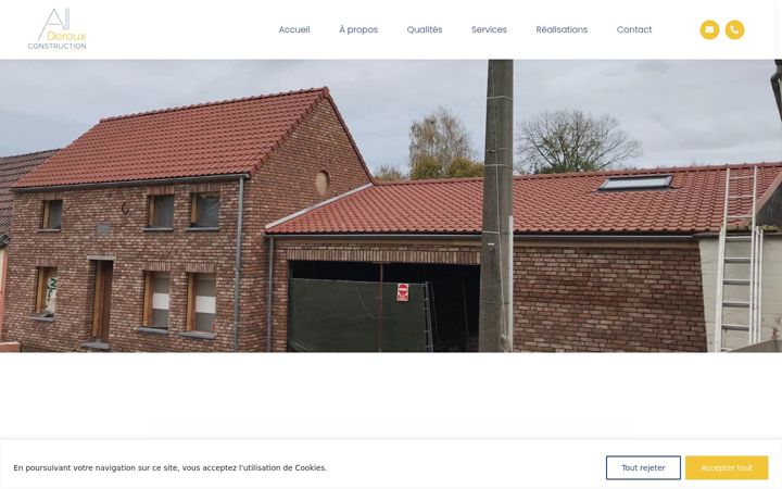 Screenshot of allderoux-construction.be