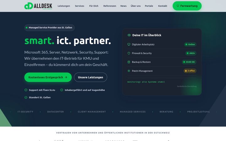 Screenshot of alldesk.ch
