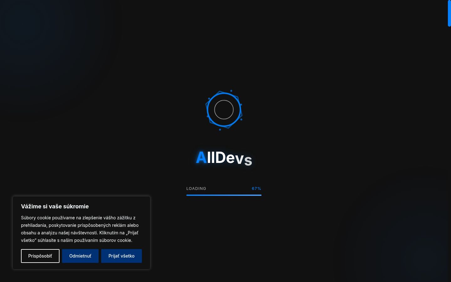 Screenshot του banner συγκατάθεσης που εμφανίστηκε πριν από οποιαδήποτε αλληλεπίδραση