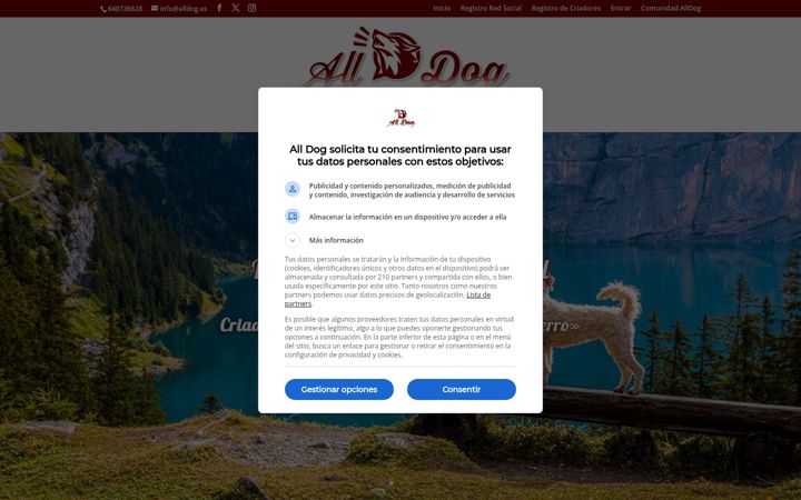 Screenshot of alldog.es
