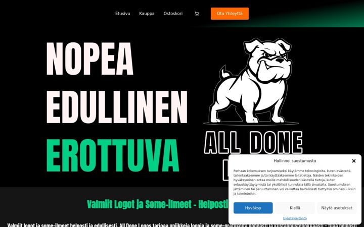 Snimka zaslona za alldonelogos.com