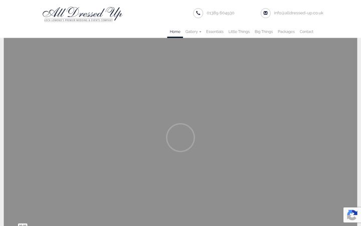 Screenshot of alldressed-up.co.uk