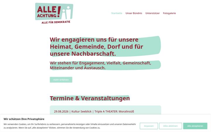 Snimka zaslona za alle-achtung.org