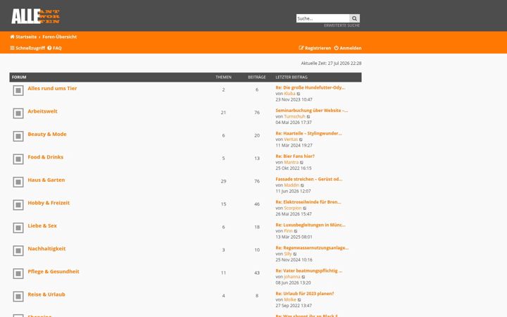 Screenshot of alle-antworten.com