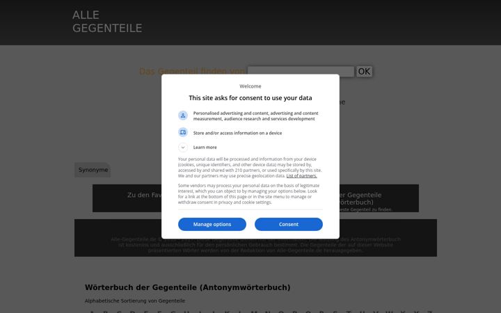 Screenshot of alle-gegenteile.de