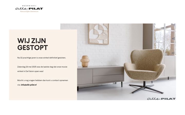 Screenshot of alle-pilat.nl