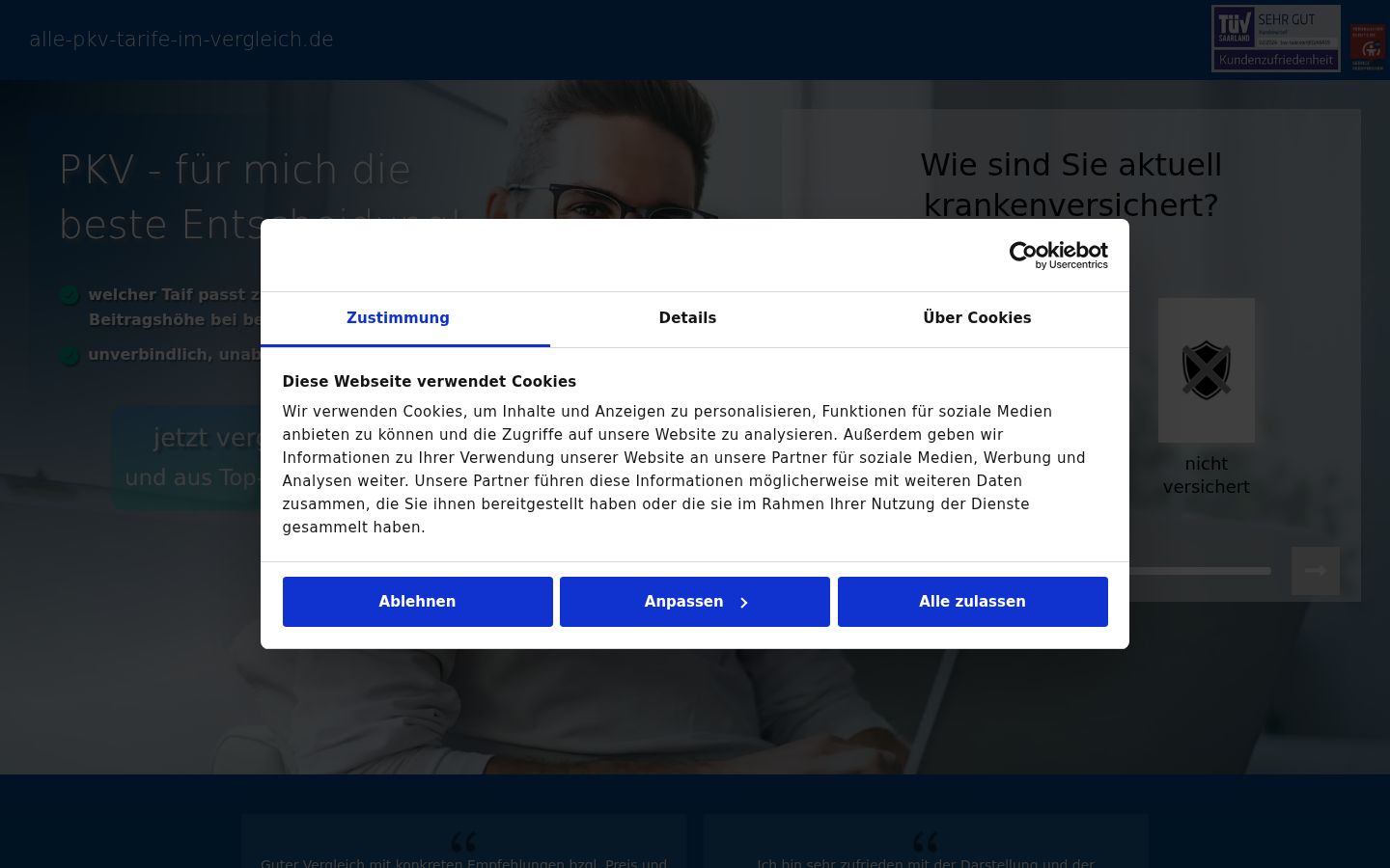 Kuvakaappaus suostumusbannerista, joka näytettiin ennen mitään vuorovaikutusta