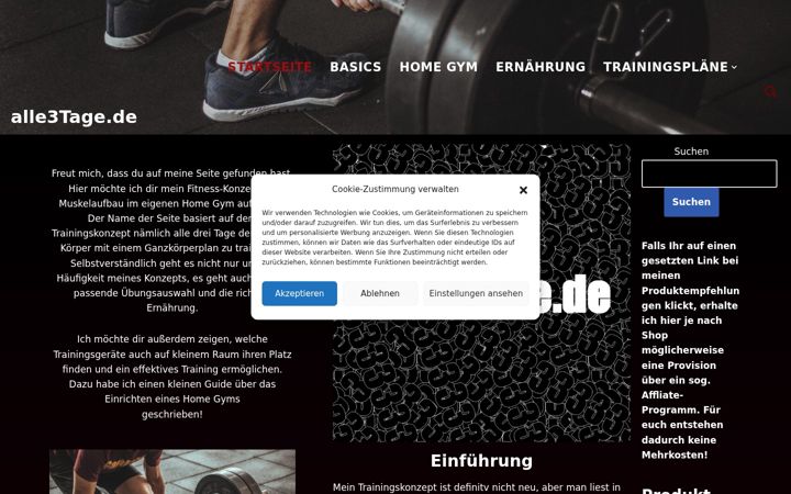 Screenshot of alle3tage.de