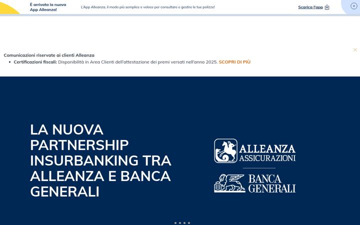 Screenshot of alleanza.it