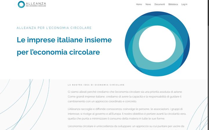 Screenshot of alleanzaeconomiacircolare.it