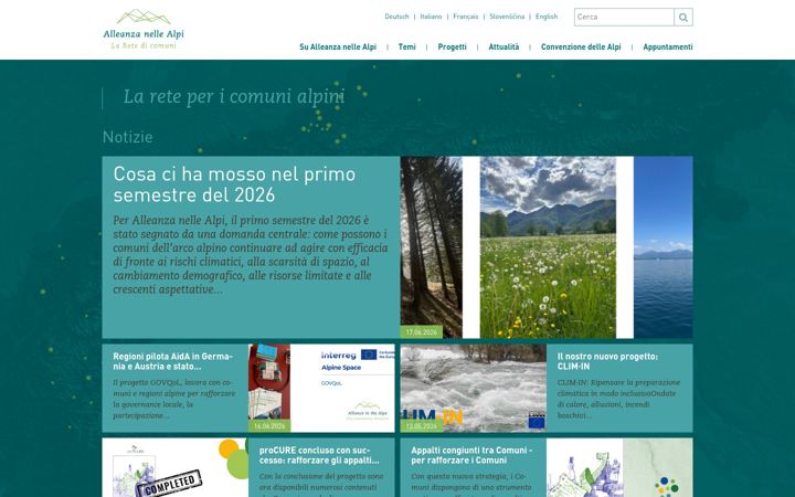 Screenshot of alleanzalpi.org