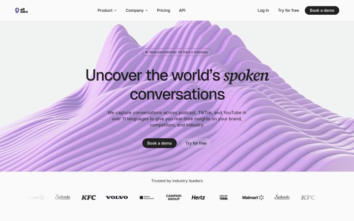 Screenshot of allears.ai