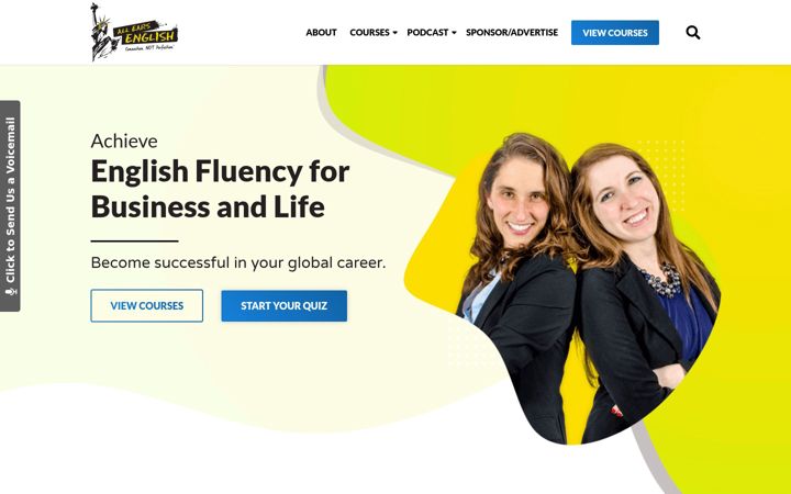 Screenshot του allearsenglish.com