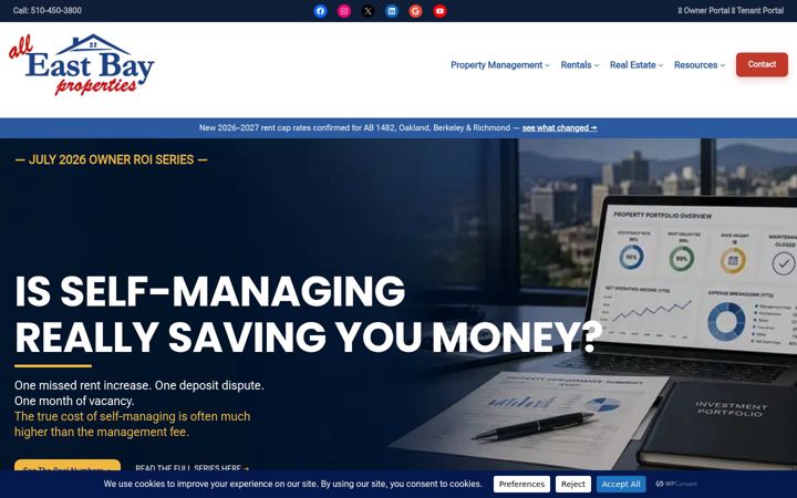 Screenshot του alleastbayproperties.com