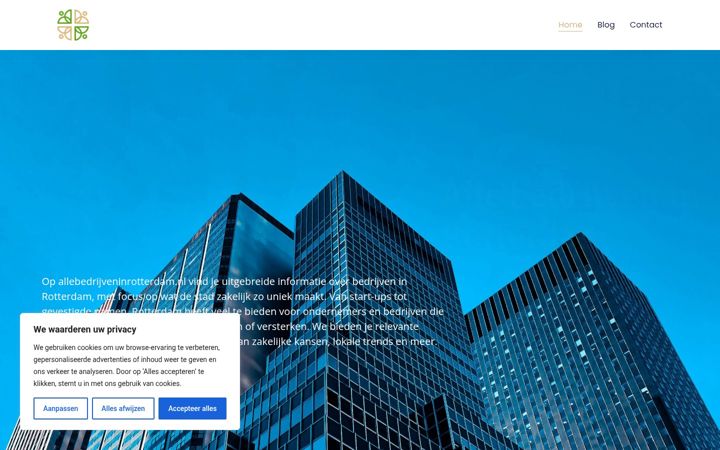 Screenshot του allebedrijveninrotterdam.nl