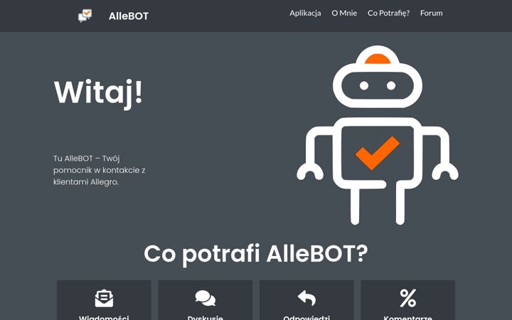 Screenshot of allebot.net