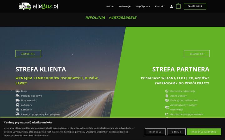 Screenshot of allebus.pl