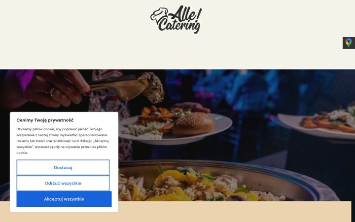 Captura de pantalla de allecatering.pl