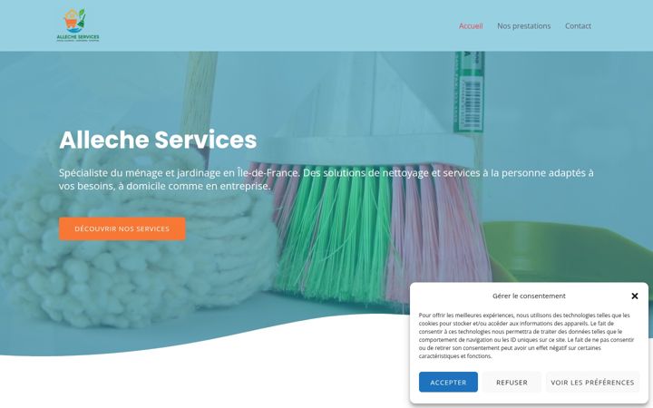 Screenshot of alleches-services.fr