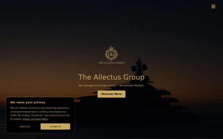 Screenshot of allectusgroup.com