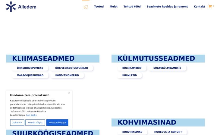 Screenshot of alledem.ee
