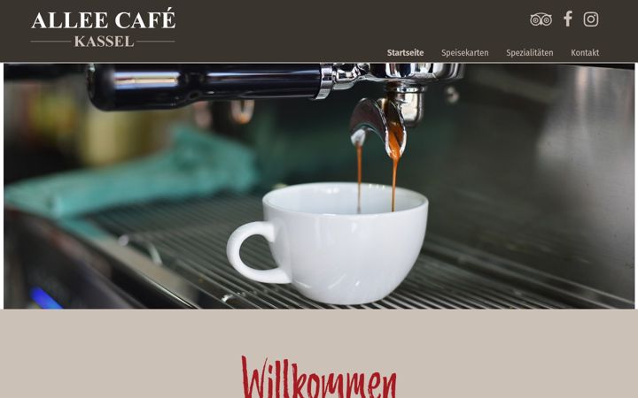 Screenshot of allee-cafe-kassel.de