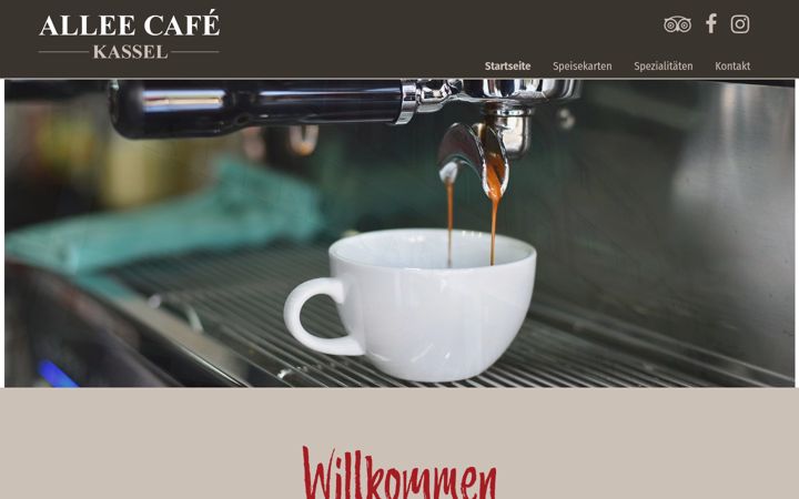 Screenshot of allee-cafe.com