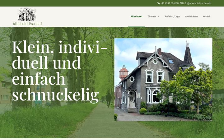 Képernyőkép: alleehotel-eschen.de