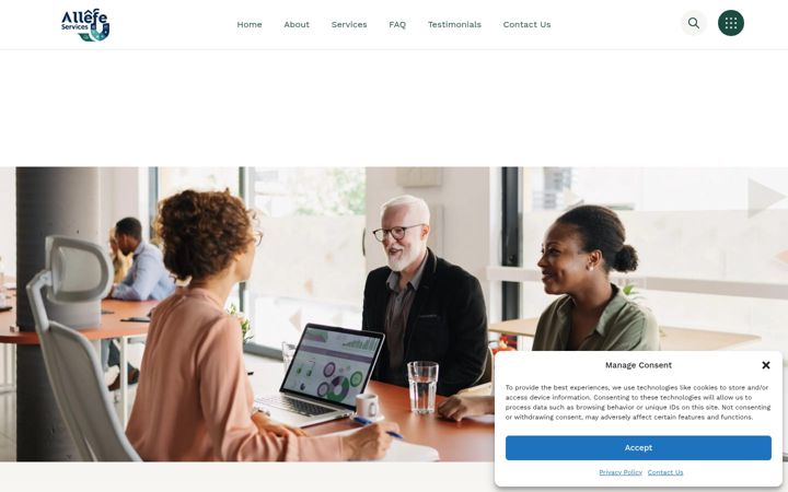 Screenshot ta' allefe.services