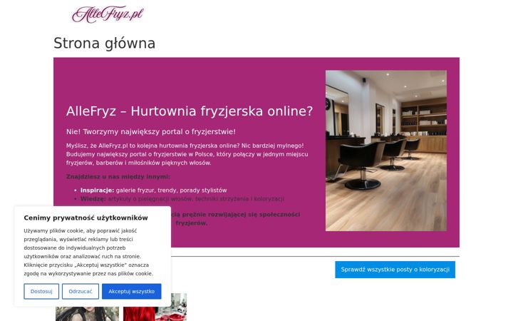 Screenshot ta' allefryz.pl