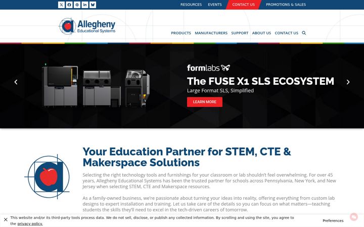 Screenshot of alleghenyedusys.com