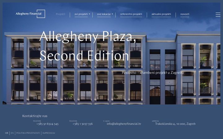 Screenshot of alleghenyfinancial.hr