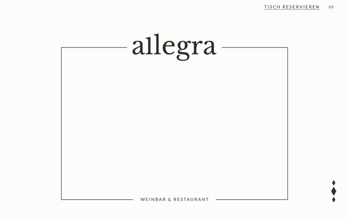 Screenshot of allegra-weinbar.it