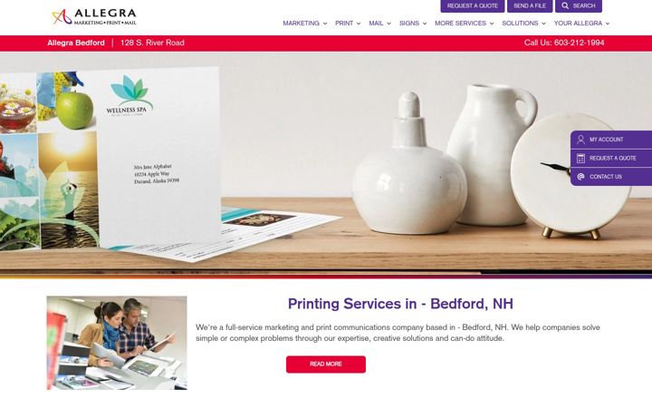 Екранна снимка на allegrabedford.com