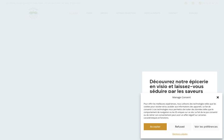 Екранна снимка на allegraepicerie.com
