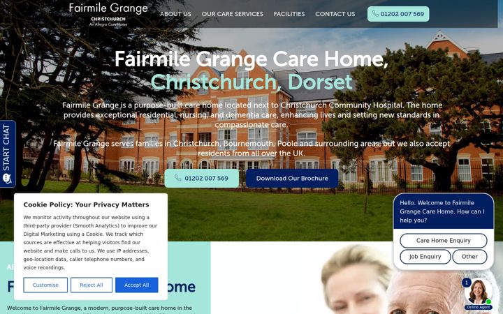 Екранна снимка на allegrafairmilegrange.co.uk