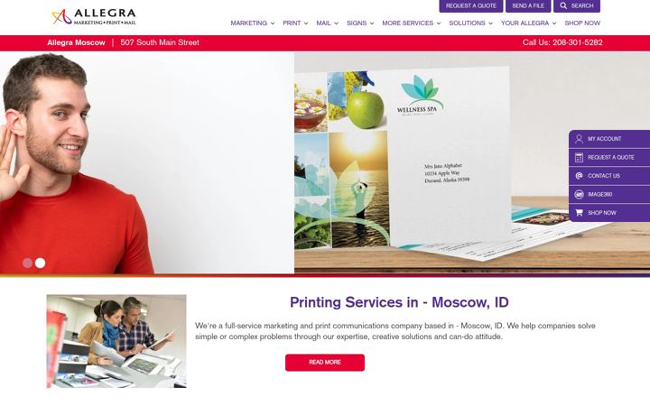 Screenshot of allegrapalouse.com